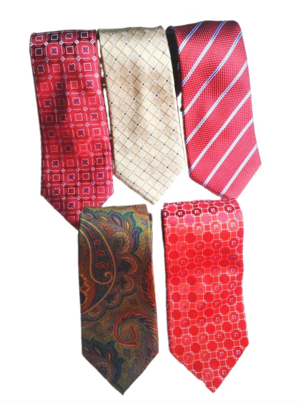 5 TASSO ELBA incl 3 S.P.A. Macy's Italian Silk Ties Corporate Executive Wardrobe